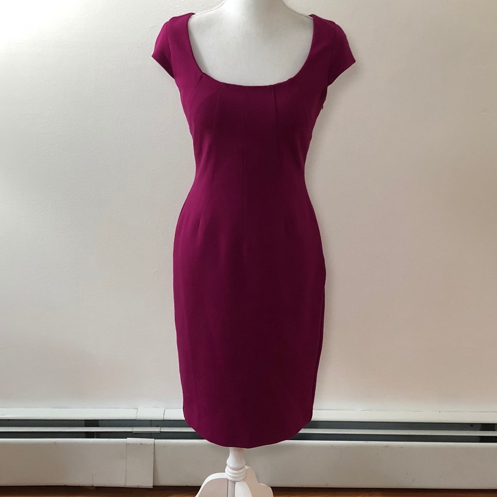 L.K. Bennett Size 4 Bodycon Dress Magenta